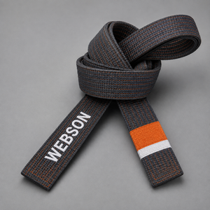 Ceintures de judo de haute qualité à prix raisonnable, best-sellers, faible MOQ, matière respirante en polyester/coton, WEBSON Sports unisexe - Product Image 2