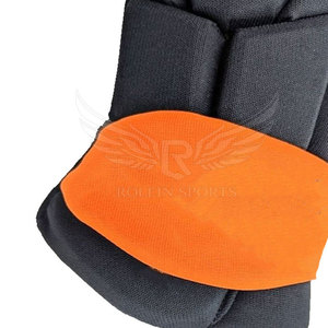 Gants de hockey sur glace en cuir de haute qualité, rembourrés et souples, à doigts entiers, avec sangle de poignet réglable, protection UV, fermeture à lacets, équipement sportif - Product Image 6