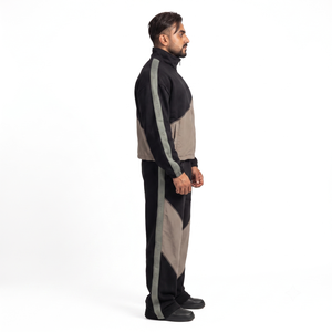 Ensemble de survêtement personnalisé pour homme, grande taille, en molleton de coton épais 420g, color block, pantalon de jogging, XXS-6XL, OEM Sialkot, vêtements de sport décontractés - Product Image 3