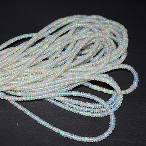 4mm 6mm Naturel Multi Opale Éthiopienne Rondelle Lisse Perles Pour La Fabrication De Bijoux Collier En Ligne Prix Par Carat Grossiste Offres - Product Image 3