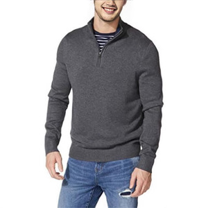 <b>Men's</b> Solid Color Knitted Pullover Sweater Crew Neck Full Sleeve Open Stitch Closure Casual Autumn Wear Flowers Front - Product Image 1