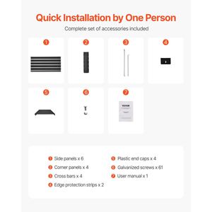 Aiuola Rialzata Grande da Esterno in Metallo Zincato 6 x 3 x 1,5 piedi, Vaso per Piante con Fondo Aperto per Giardino - Product Image 5