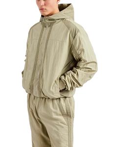 Chándal cortavientos para correr hecho a medida de alta calidad, ropa deportiva, traje cortavientos de dos piezas, transpirable con capucha, moda personalizada - Product Image 5