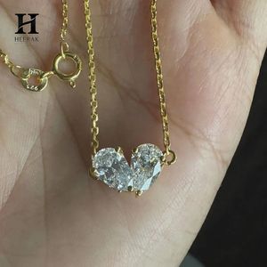 Elegant Pear-Cut Diamond Cluster <b>Pendant</b> Necklace in <b>Solid</b> <b>Gold</b> – Fine Jewelry by Heerak Diamonds - Product Image 3