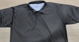 เสื้อเชิ้ตแขนสั้นผู้ชาย สีดำ ผ้าฟลีซถัก ทอจากโพลีเอสเตอร์ 100% เป็นมิตรต่อสิ่งแวดล้อม สีพื้น สไตล์ลำลอง ทรงปกติ - Product Image 3