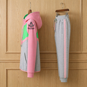 Survêtement d'hiver à capuche brodé pour femmes HMR Alpha Kapa Sorority avec lettres grecques |   Broderie de sororité pour femmes, personnalisée, 100% coton - Product Image 3