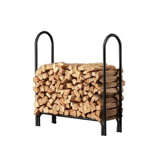 Meilleures tendances en accessoires pour la maison : Porte-bûches en métal pour extérieur et jardin, support de rangement pour bois de chauffage en fer forgé - Product Image 3