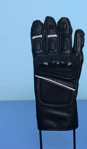 Gants unisexes en cuir véritable imperméables pour le ski et la moto, avec protection des doigts et des articulations, compatibles écran tactile, pour activités de plein air - Product Image 3