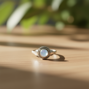 Moonstone <b>Ring</b> 2.3 Gram Weight Elegant and Stylish Accessory - Product Image 3