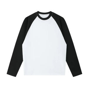 Camiseta de Manga Larga Raglán de Alta Calidad para Hombre y Mujer, 270 GSM, 100% Algodón, Lisa, con Diseño de Logotipo Bordado e Impreso para Unisex - Product Image 1