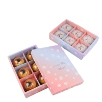 Boîte d'emballage en papier pour gâteau en tranches recyclable personnalisée pour sushi crêpe gâteau d'anniversaire gaufre rouleaux à la cannelle croissant emballage de biscuits
