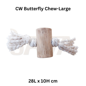 ของเล่นเคี้ยวสำหรับสุนัขทำจากไม้เนื้อแข็งรักษ์โลก Java รุ่น CW ลายผีเสื้อ ทนทาน ช่วยทำความสะอาดฟัน ออกกำลังกายได้ ใช้งานได้ยาวนาน ขนาด L - Product Image 2