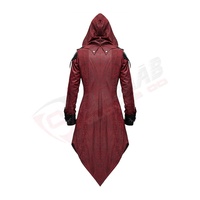 Outwear Herren Goth-Mantel Hoodie Tailcoat Jacke