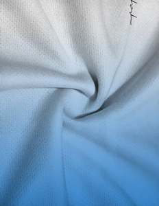 Men's Gradient Sleeveless Tank Top Set With Palm Tree Print White Blue Knitted Breathable Summer Casual Wear - Product Image 5