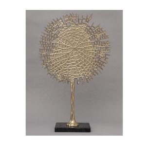 Vente chaude Aluminium Fini Or avec Vitrine En Granit Noir Salon Chambre Décor Sculpture Maison & Bureau Décor Sculpture - Product Image 1