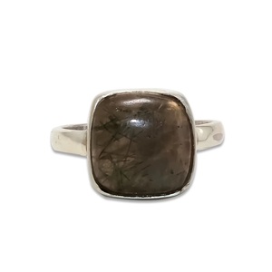 Anillo de Piedra Preciosa de Rutilo Negro Natural Personalizado, Plata de Ley 925, Hecho a Mano, Estilo Boho Vintage, Joyería de Moda, Proveedor Mayorista - Product Image 5