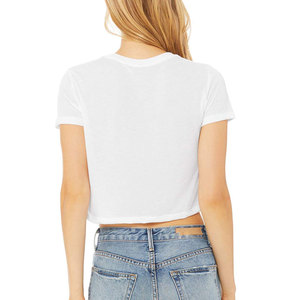 Top corto premium personalizado para mujer, tela suave, transpirable y elástica para gimnasio, entrenamiento, fitness, yoga y uso diario informal. - Product Image 2