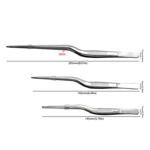 COBECO INSTRUMENTS คีมจับหูแบบ Jansen คุณภาพสูง ขนาด 16 ซม. รูปทรงดาบปลายปืน ทำจากสแตนเลส ใช้สำหรับผ่าตัดช่องท้อง ใช้ซ้ำได้ ระดับ Class - Product Image 2