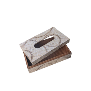 Caja de pañuelos de madera impresa a medida, única y personalizada, de alta demanda y más vendida, para uso en mesas de hoteles y cafeterías. - Product Image 1