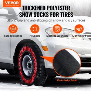 ถุงเท้าหิมะหนาพิเศษ2ชิ้นสำหรับรถกระบะ & ยาง SUV ฝาครอบยางกันหิมะ - Product Image 2