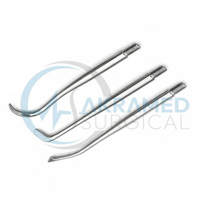Removedor Manual de Coronas Dentales Morrel con 3 Puntas Intercambiables de Acero Inoxidable, Instrumento Restaurador con Certificación CE ISO - Product Image 3