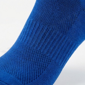Blue Crew <b>Socks</b> Solid Color Knitted Breathable Daily Wear Adult Regular Style - Product Image 5