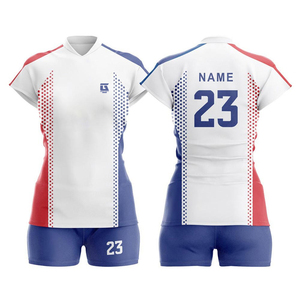 <b>Volleyball</b> Uniform Women Jersey and Shorts <b>Set</b> Printed 100% Polyester Moisture-Wicking Team Sportswear Training - Product Image 3