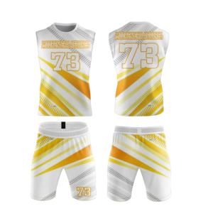Ensemble de compression de football américain 7v7 pour jeunes, 24 uniformes 7v7 personnalisés sublimés avec techniques d'impression, uniforme de football 7 contre 7 - Product Image 3