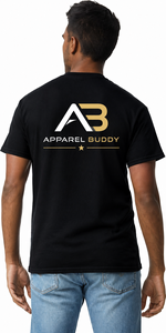 T-shirt décontracté pour homme AMY Brand 100% coton, manches courtes, uni, broderie sur le devant, respirant, coupe classique, logo personnalisé, vente en gros - Product Image 3