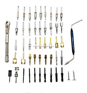 Kit de Implantes Dentales Debonairii de 50 Piezas, Clase I, Instrumentos Manuales de Acero Inoxidable Alemán, Colocación, Certificado CCC, OEM Privado - Product Image 3