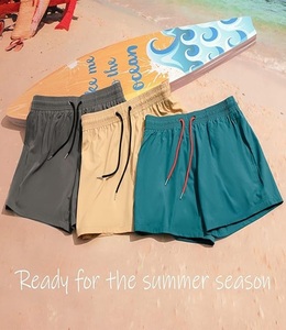High Quality Sustainable Elastic Drawstring Closer Quick Dry Classic Fits Knee-Length Custom Color Swim <b>Shorts</b> for <b>Men</b> - Product Image 6
