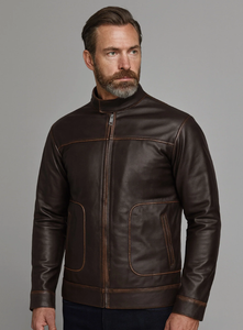 Veste en cuir pour homme, coupe-vent, veste en cuir pour homme et femme, styles personnalisés, Charlotte Burnt, plusieurs couleurs, veste en cuir 2006 - Product Image 2