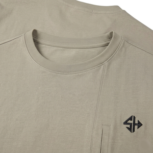 T-shirt confortable et simple en coton 100% pour hommes, à séchage rapide, à manches courtes, pour l'été, couleur unie, Look décontracté, T-shirt pour hommes - Product Image 4