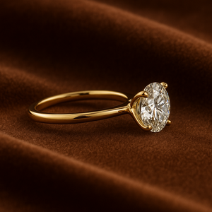 Classic Round Cut Lab Grown Diamond <b>Solitaire</b> <b>Ring</b> in 14K 18K Solid Gold | IGI Certified Genuine Diamond Engagement <b>Ring</b> Supply - Product Image 3