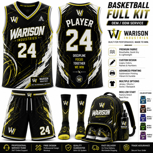 Customized Basketball Full Kit Jersey Shorts Socks Backpack Breathable Sublimation Team Uniform Set For Adult's - Product Image 3
