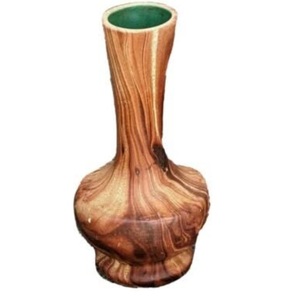 Vase en bois de manguier fait main au design moderne et luxueux, décoration de salon, vase de table, indien, pour mariages et événements, taille personnalisée - Product Image 2