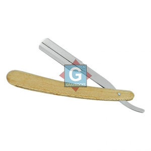 Navaja de Afeitar de Acero Inoxidable con Mango de Madera de Hermoso Diseño para Barbería y Salón de Belleza - Product Image 3