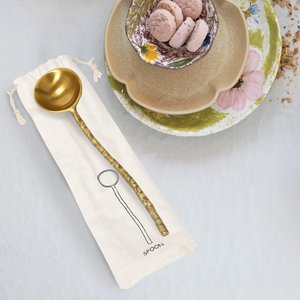 Cuillère en métal torsadé plaqué or, couverts de mariage, serveur à salade à long manche de qualité supérieure - Product Image 4