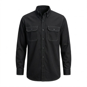 Camisa de Trabajo Personalizada para Hombre, de Algodón Ignífugo, para Ingenieros de Seguridad y Construcción, 220g, Resistente a Desgarros, de Secado Rápido, Transpirable, Color Sólido - Product Image 3