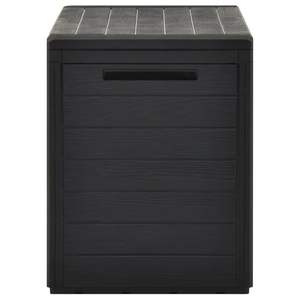 Boîte de rangement pour patio anthracite 38,7x17,3x21,7 pouces, conteneur extérieur étanche - Product Image 6