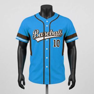 เสื้อเบสบอลผู้เล่นแบบแห้งเร็ว ระบายอากาศได้ดี ผลิตในปากีสถาน รับผลิตตามแบบสั่งทำ ขายส่ง จัดส่งรวดเร็ว รับผลิตแบบ OEM - Product Image 1