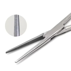 Hemostatic Forceps CurvedStraight Tip Class I Instrument <b>Set</b> Manual for General Surgery Fishing Locking <b>Plier</b> - Product Image 3