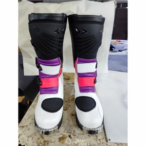Bottes de moto tout-terrain en cuir imperméables et respirantes pour motard – Vente en gros - Product Image 3