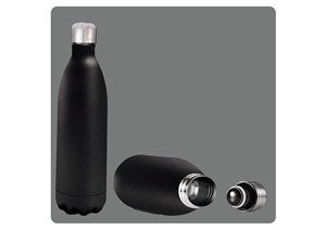 Bouteille isotherme en acier Liviya, anti-fuite, avec impression personnalisée, pour boissons chaudes et froides, idéale pour la salle de sport, les voyages, le bureau, l'école et les vacances - Product Image 4