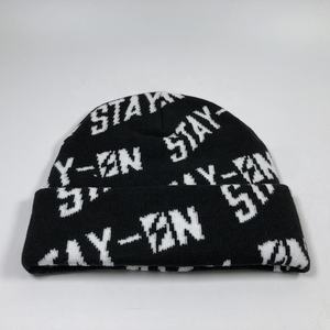 Personalized High Quality Acrylic Unisex Black Colorful Warm <b>Winter</b> <b>cap</b> Custom Print Jacquard Design Knitted Acrylic Beanie - Product Image 4