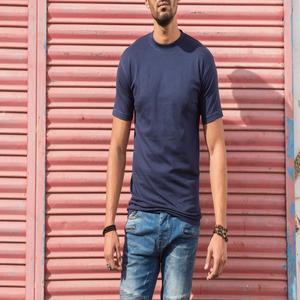 Camisetas de Punto Lisas Casuales para Hombre, 175 Gramos, Talla Grande, Manga Corta, Cuello Redondo, Transpirables, de Secado Rápido, Ecológicas, CVC - Product Image 5