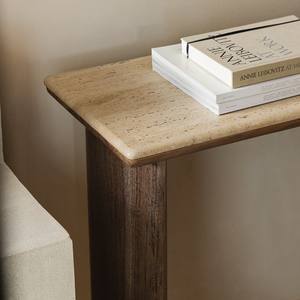Table console Vandana Terra Radiant 105x35 cm en travertin et bois d'acacia - Product Image 2