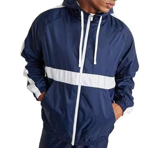 Chaqueta Cortavientos Personalizada con Logotipo, Impermeable, Ligera, de Poliéster y Nailon, para Hombre, Conjunto Deportivo, Traje Cortavientos para Exteriores - Product Image 4