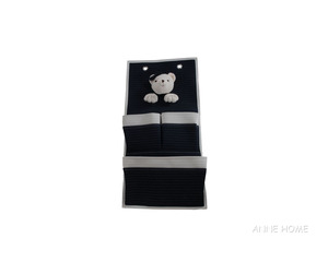 Anne Home - Bear 3-Pocket Wall Hanger - Set of 2 Hanging Organizer for Kids Room Bedroom <b>Storage</b> 32Lx5.08Wx64H cm - Product Image 2