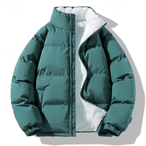 Custom Men Puffer <b>Jacket</b> High Collar Winter Outerwear <b>Warm</b> Insulated Coat Wholesale Bulk Supply - Product Image 2